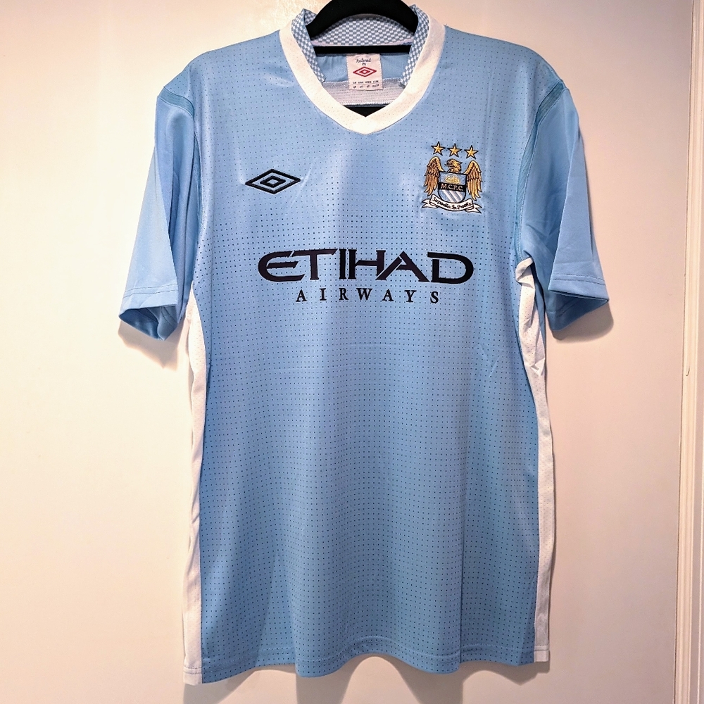 Manchester City Kun Aguero Retro Jersey 2012